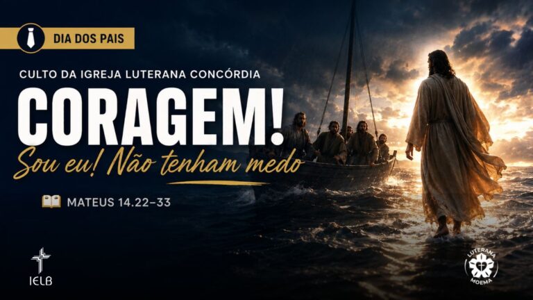 Coragem! Sou eu! Não tenham medo!